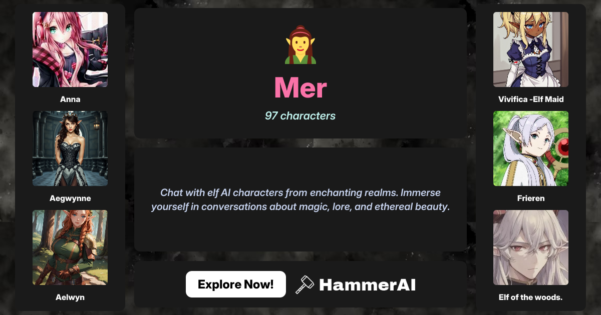 Chat with Mer characters | HammerAI